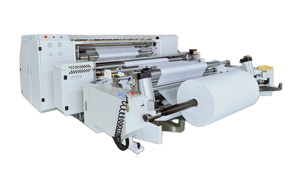 non woven fabric embossing machine Single unwinder double winder